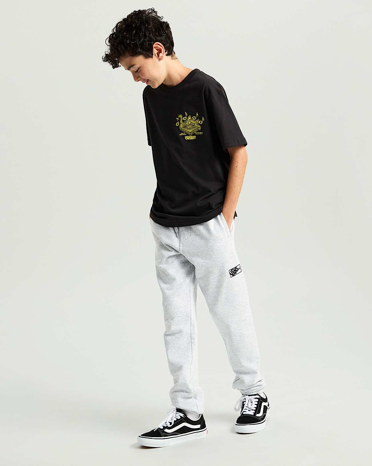 Kinder Scratched Records TShirt 814 Jahre VANS Schwarz ALT5