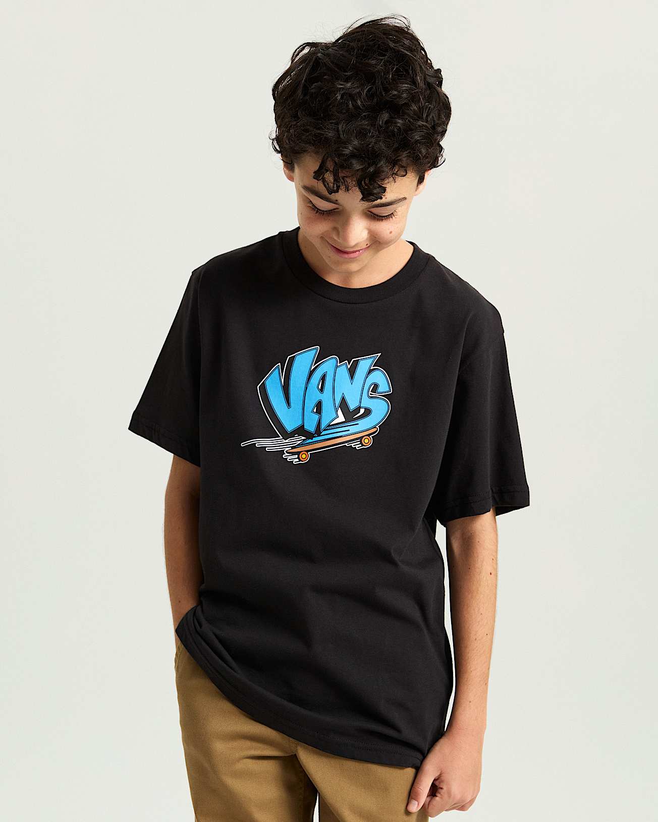 Kids Vans Sk8 TShirt 814 Years VANS Black ALT2