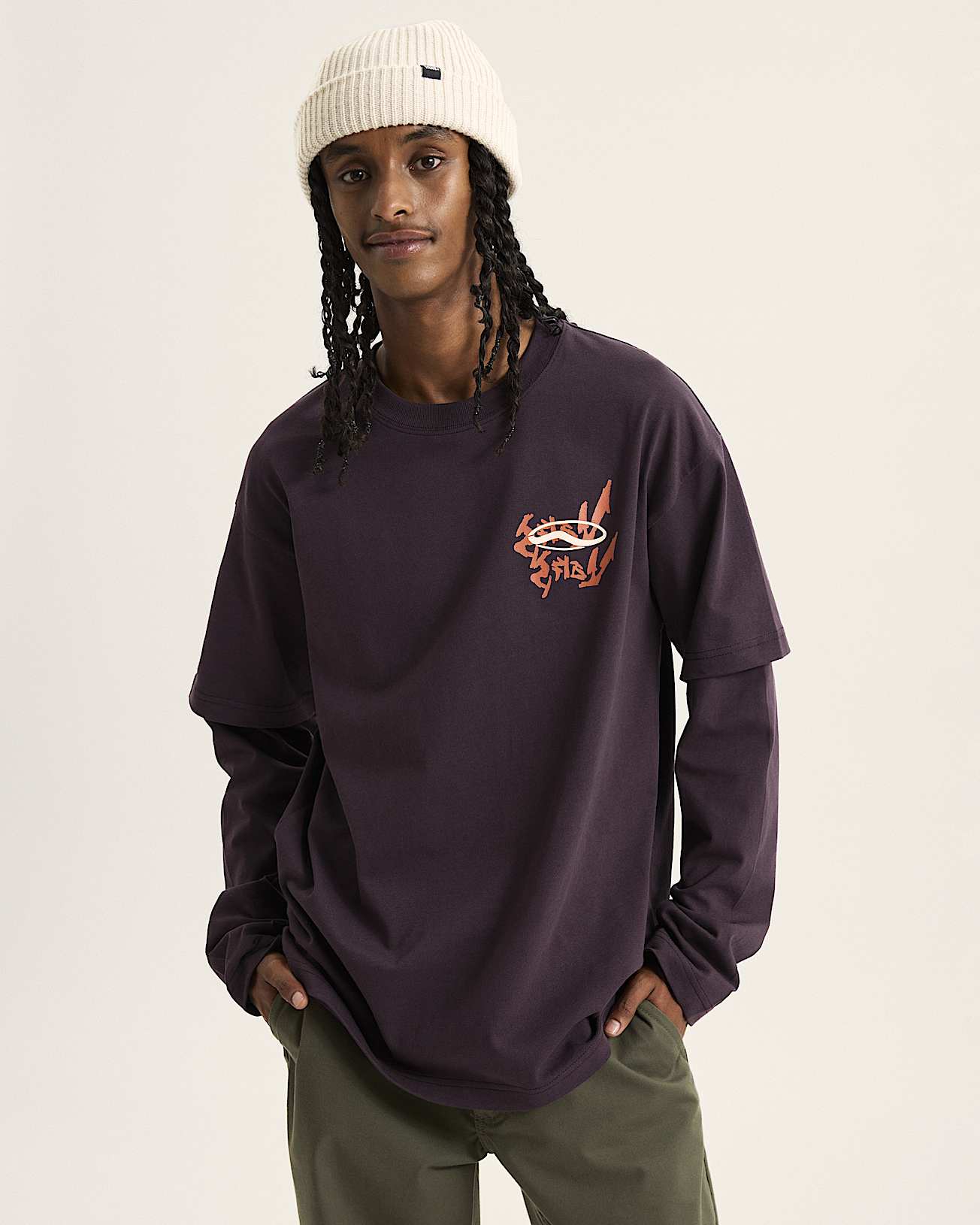 For Nothing Twofer TShirt VANS Blau ALT2