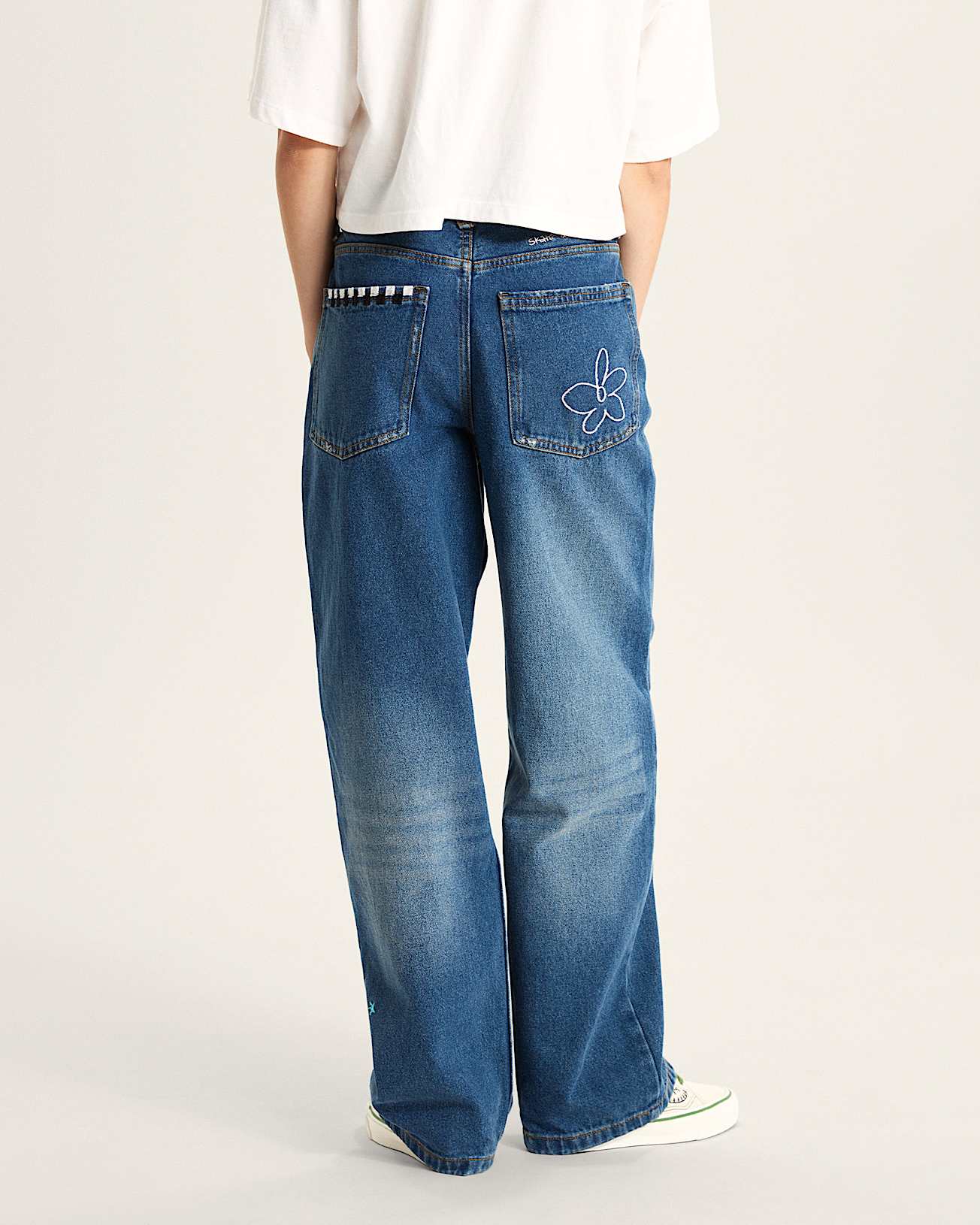 Sirelle Embroidered Hose VANS Blau ALT3