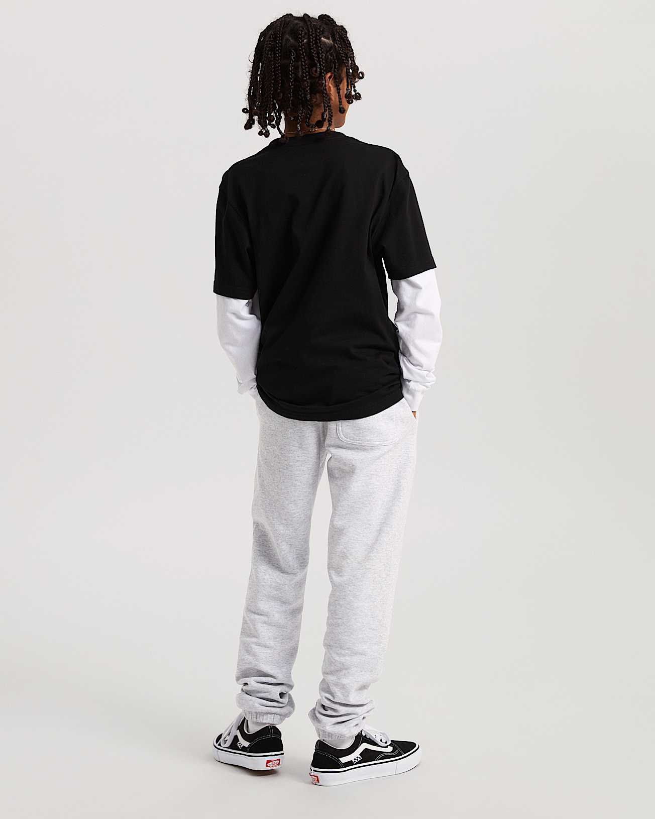 Tshirt Long Check Twofer Enfant 814 ans VANS Noir ALT3