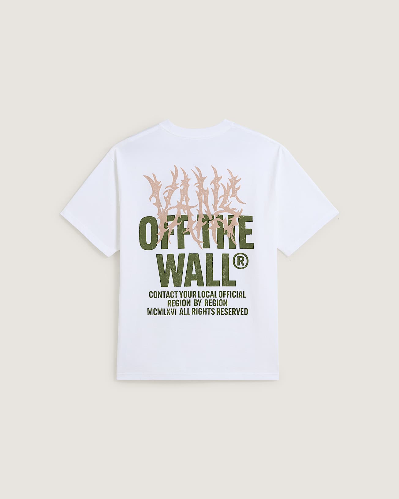 Tshirt Metal Wall VANS Blanc ALT1