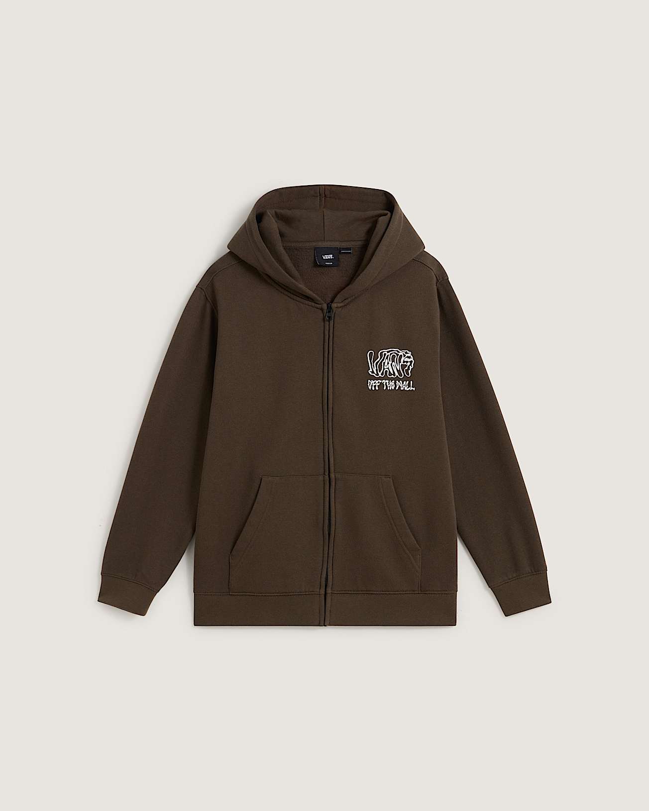 Kinder Rippled Hoodie mit Reiverschluss VANS Braun HERO