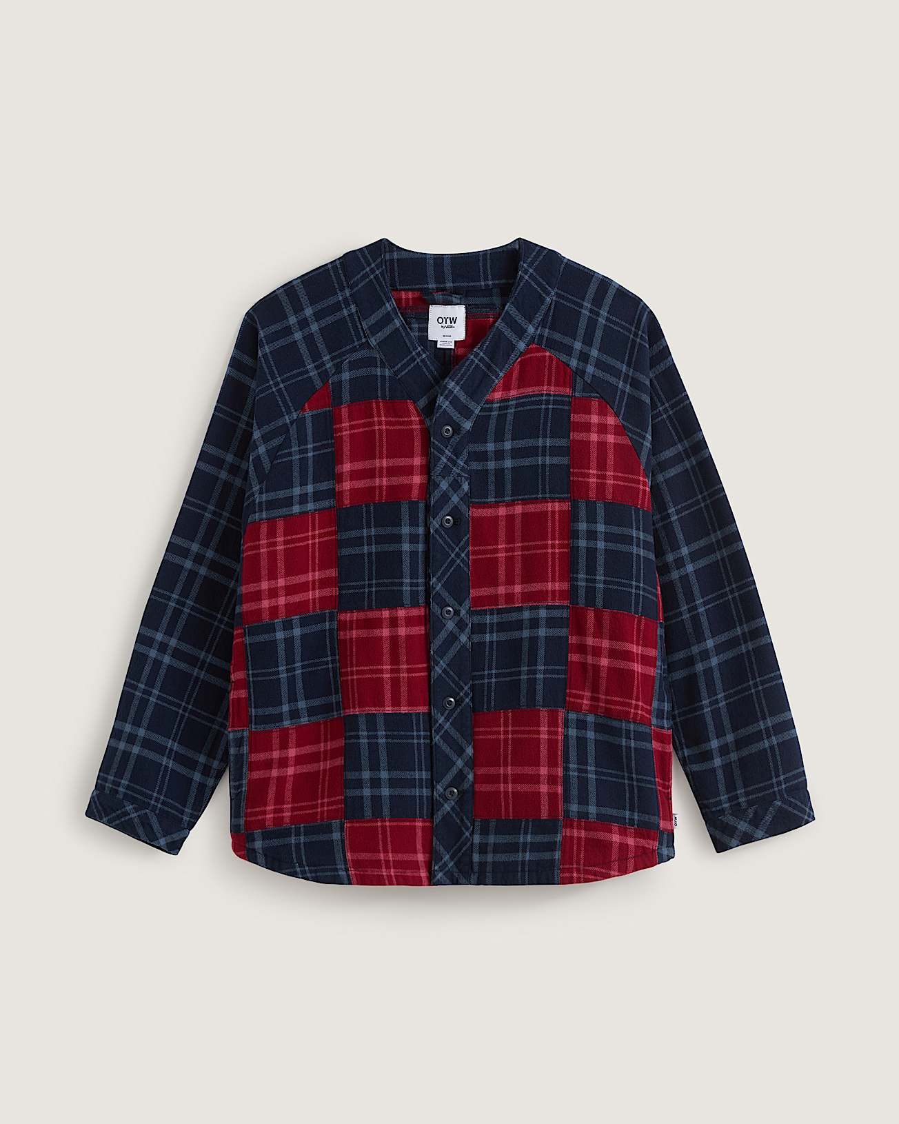 OTW Blocked Flannel Shirt - 1