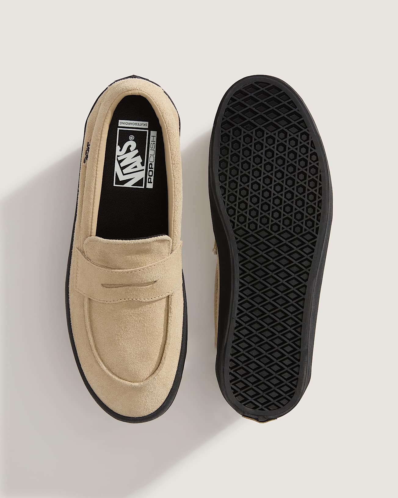 Skate Loafer Schuhe VANS Beige ALT2