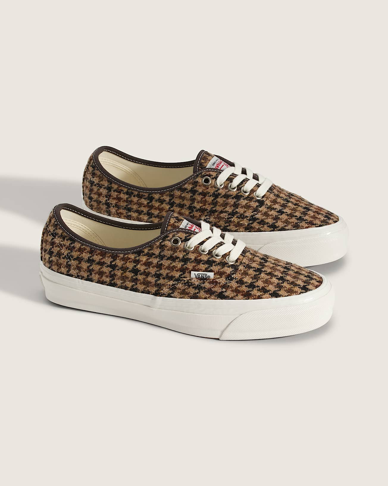 Premium Authentic Harris Tweed Schuhe VANS Braun ALT1