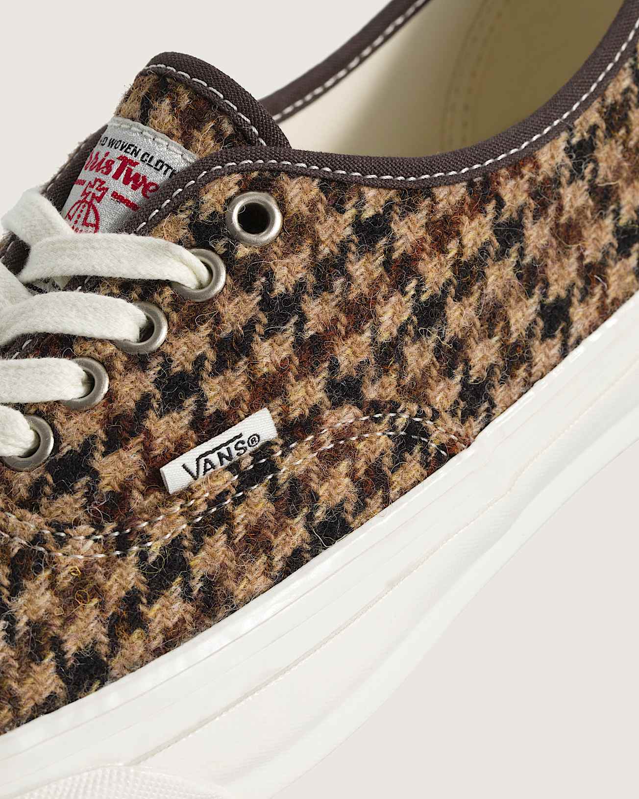 Premium Authentic Harris Tweed Schuhe VANS Braun ALT4