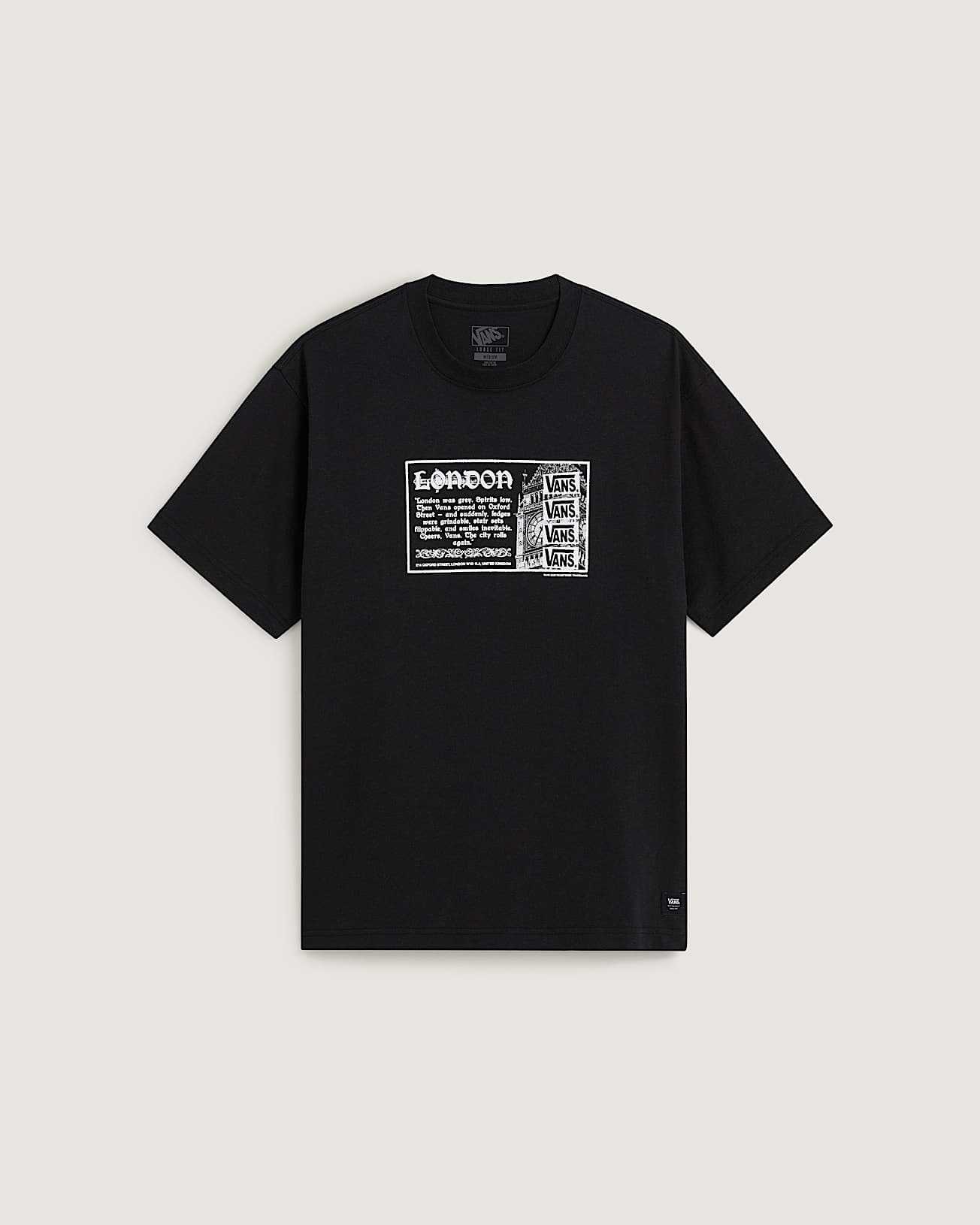 Post Card TShirt VANS Black HERO