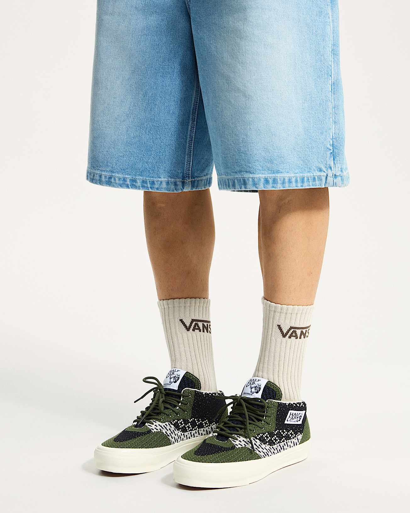 Premium Half Cab Shoes VANS Green ALT4