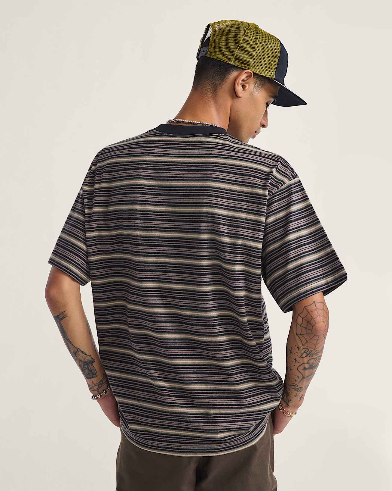 Cameron Stripe TShirt VANS Braun ALT2