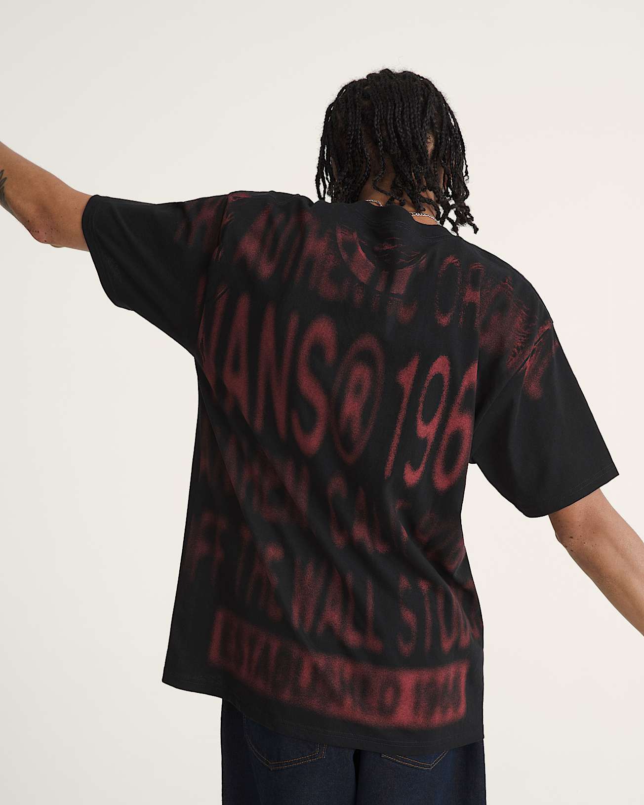 Oversized 1966 TShirt VANS Schwarz ALT3