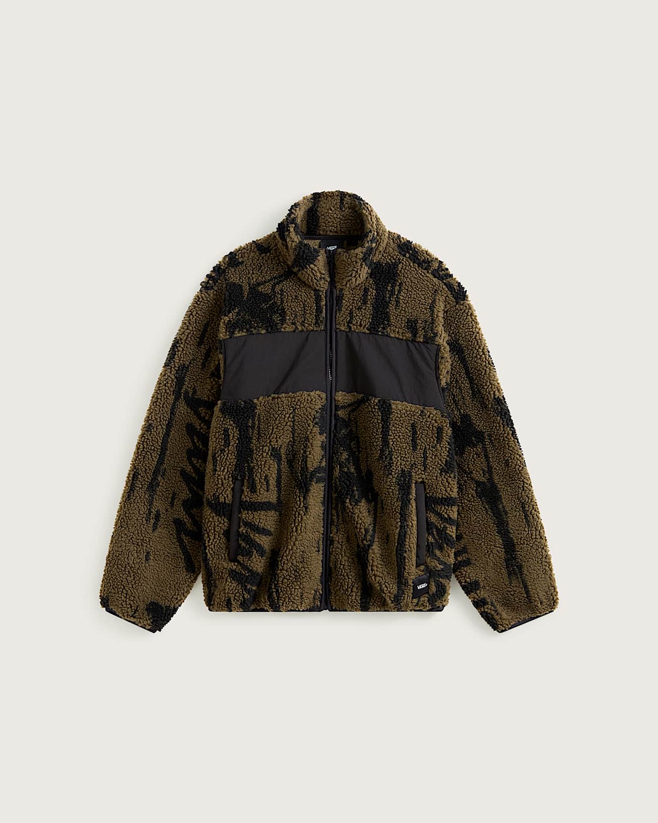 Stiller Pile Fleecejacke mit durchgehendem Reiverschluss VANS Braun HERO