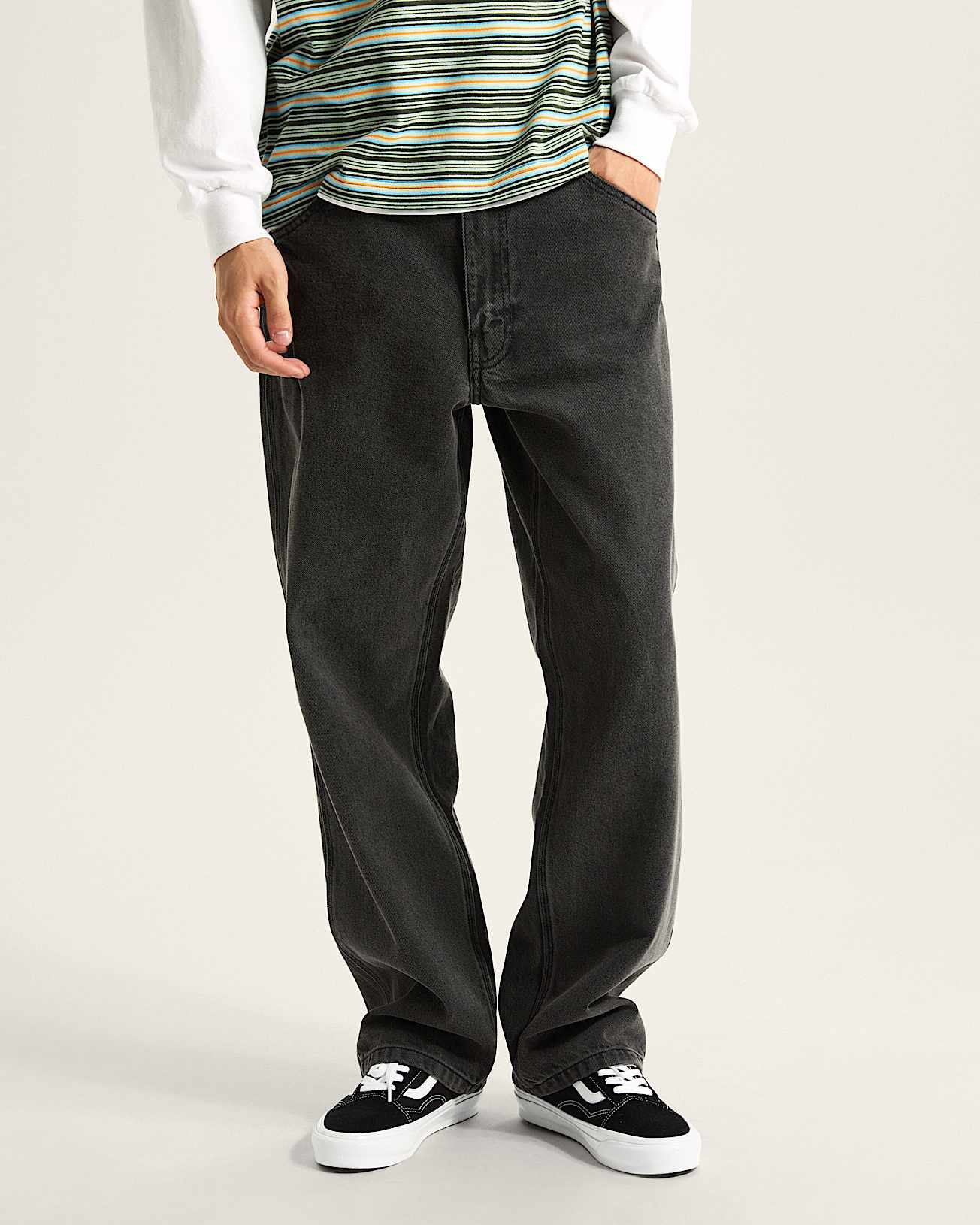 Skate Check5 Loose DenimHose VANS Schwarz ALT2