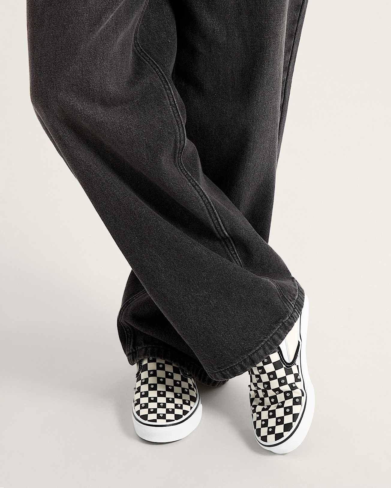 Slip-On Checkerboard Schuhe - 5