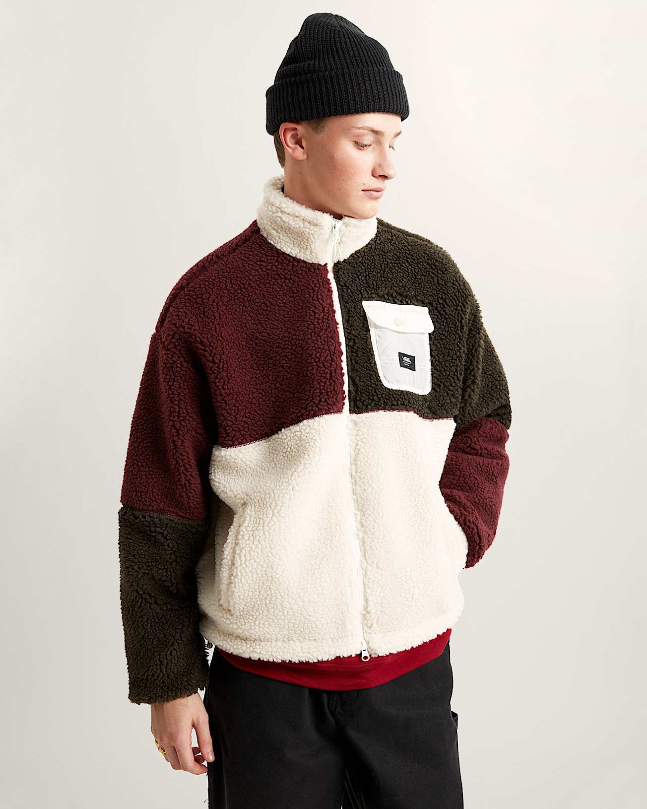 Chaqueta con cremallera integral y bloques de color Wren - 3