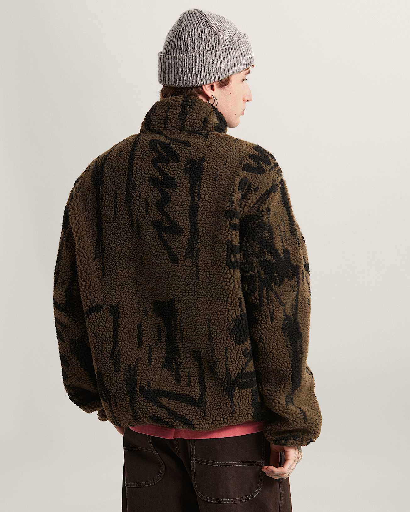 Stiller Pile Fleecejacke mit durchgehendem Reiverschluss VANS Braun ALT3