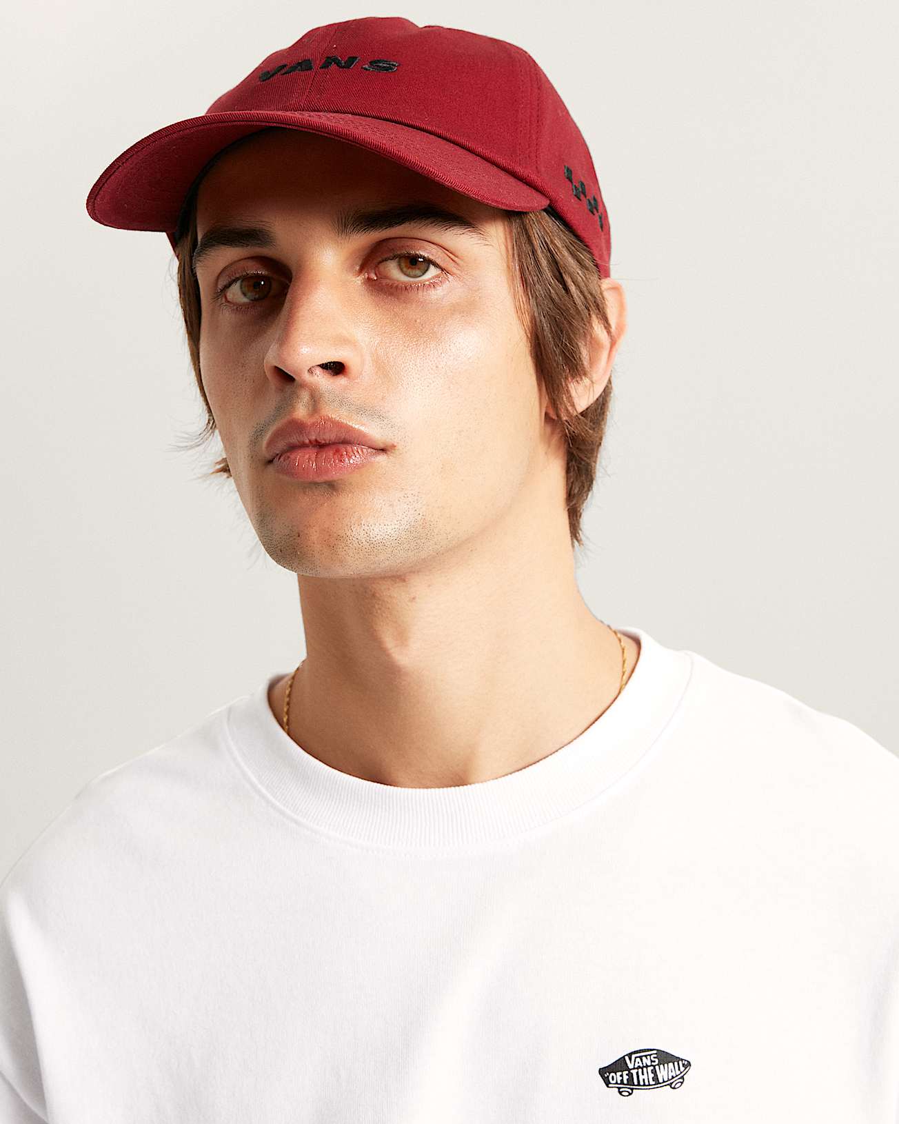 Check Side Snapback Cap VANS Bordeaux ALT3