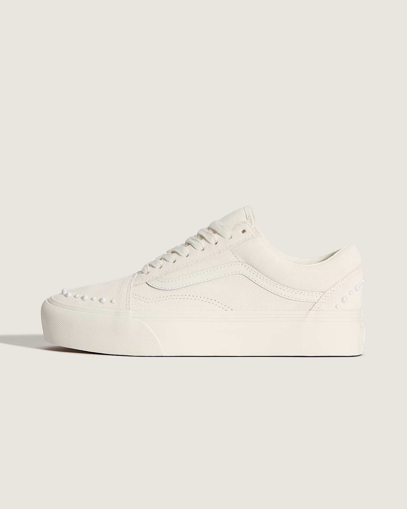 Old Skool Platform Shoes VANS White HERO