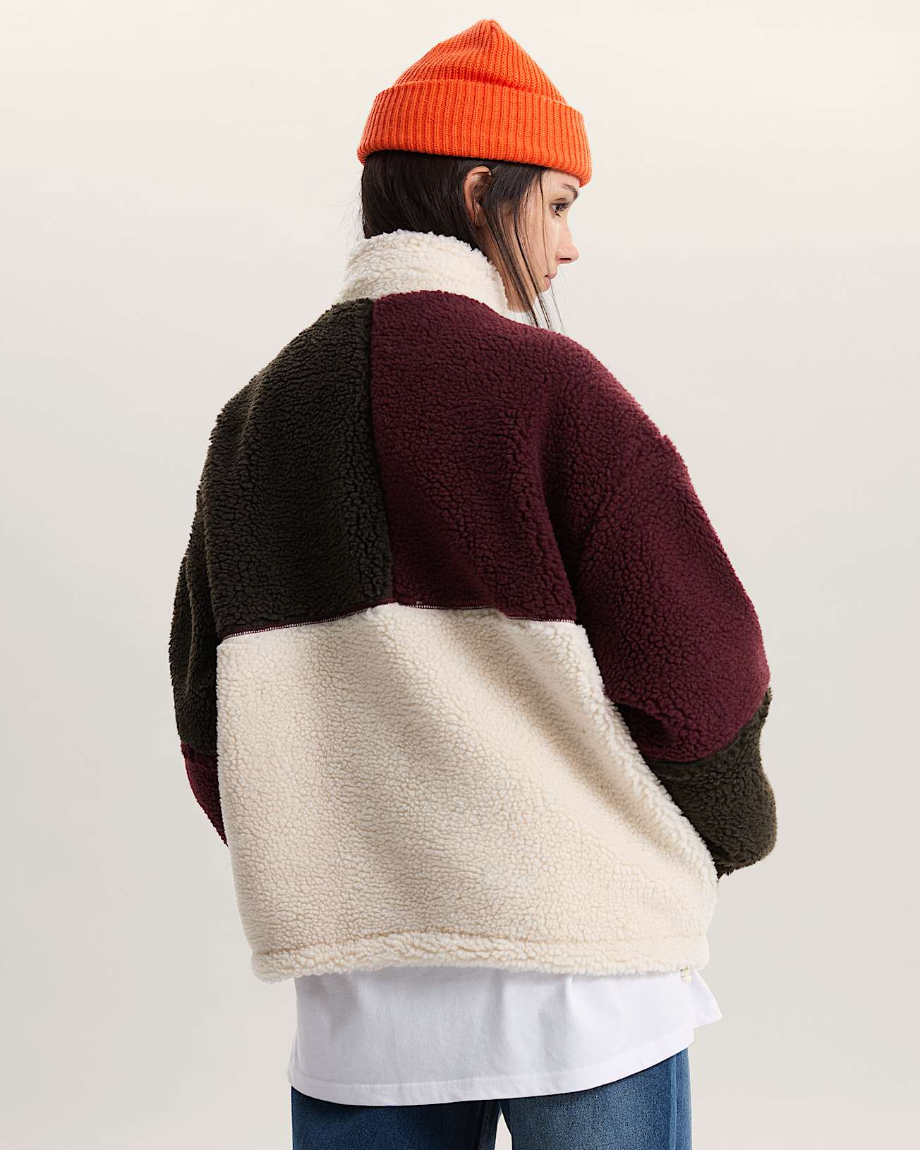 Chaqueta con cremallera integral y bloques de color Wren - 4