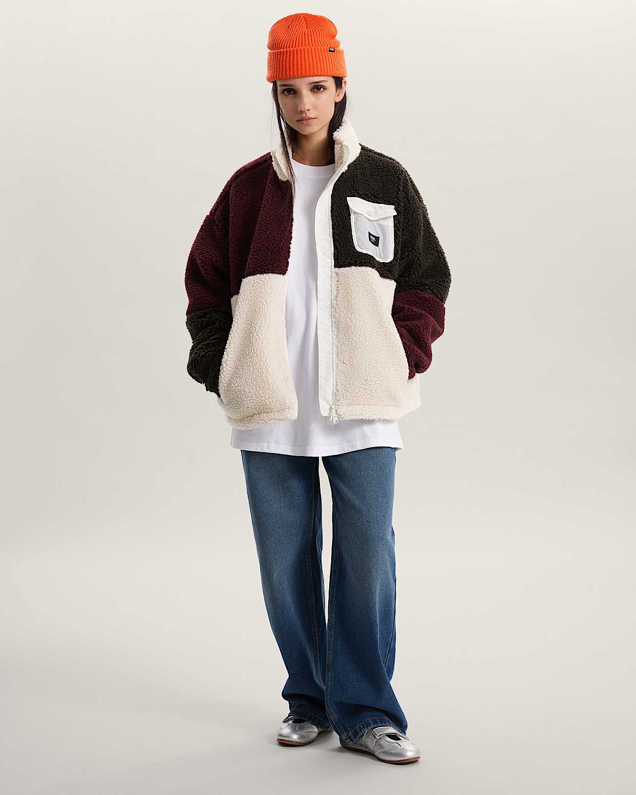 Chaqueta con cremallera integral y bloques de color Wren - 6