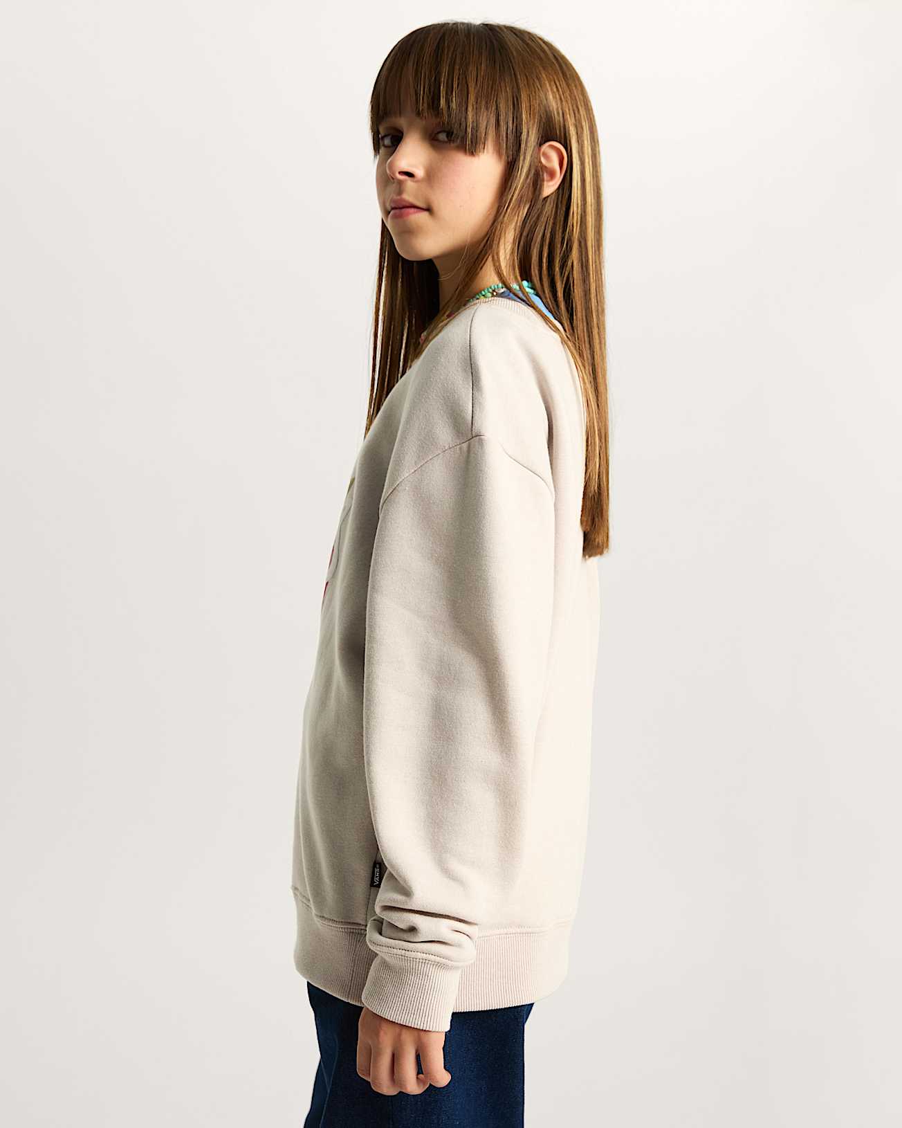 Kids Berry Pop Pullover Hoodie 814 Years VANS Beige ALT4