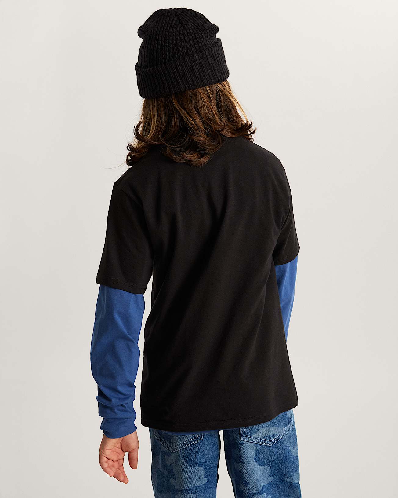 Kids Star Checker TShirt 814 years VANS Black ALT3