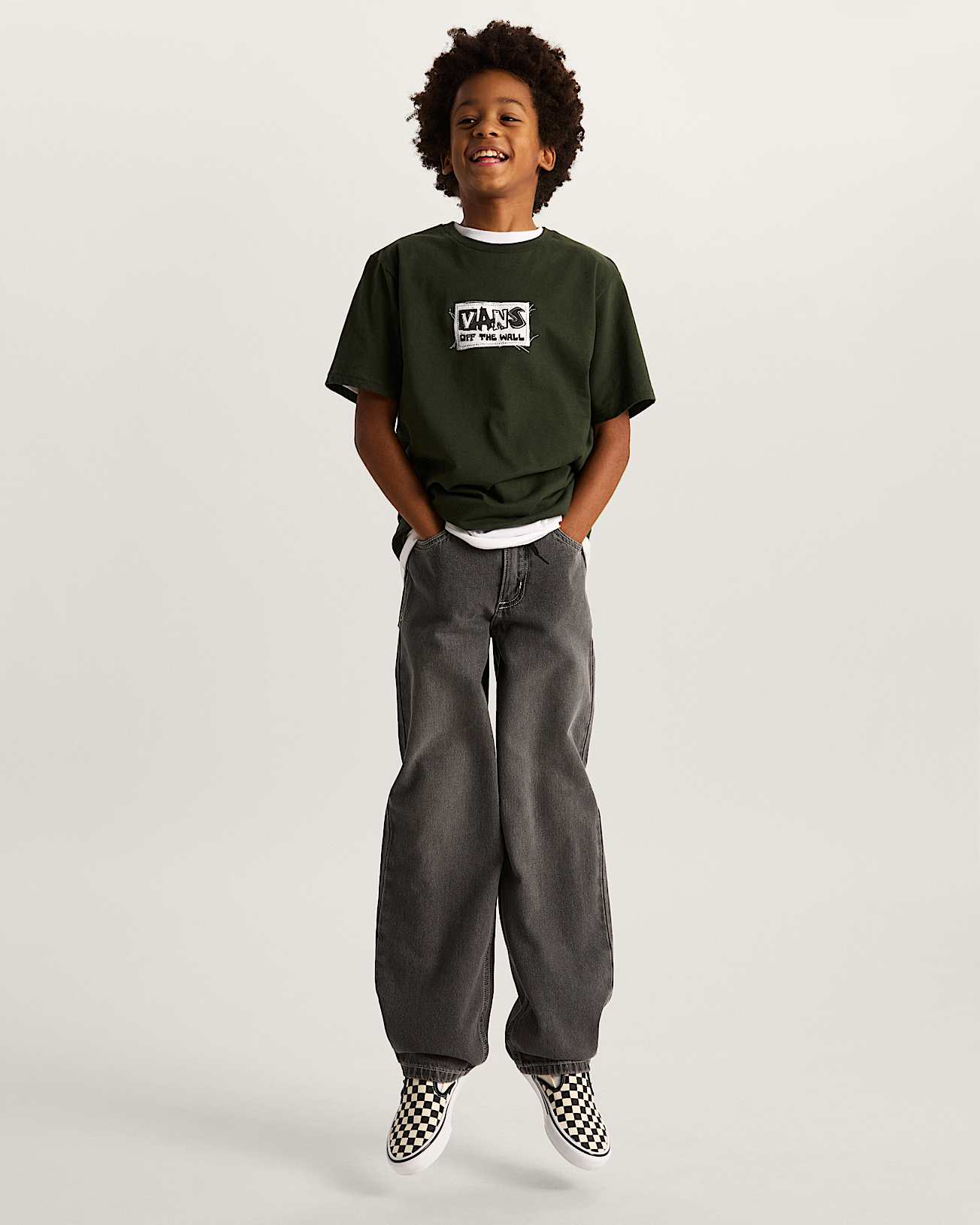 Kinder Diy Fx TShirt 814 Jahre VANS Grn ALT4