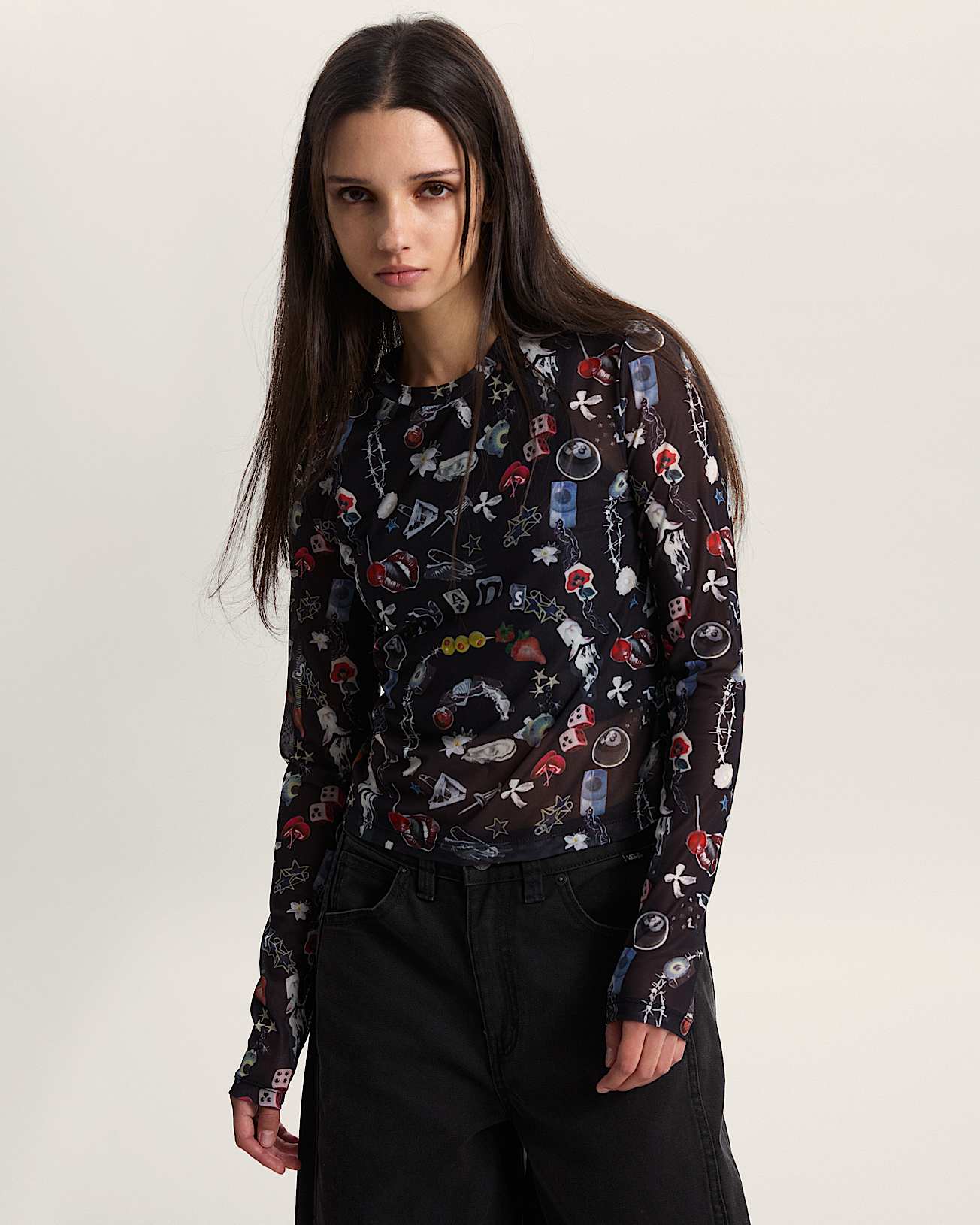 Ludlow Langarmshirt aus Netzstoff - 3