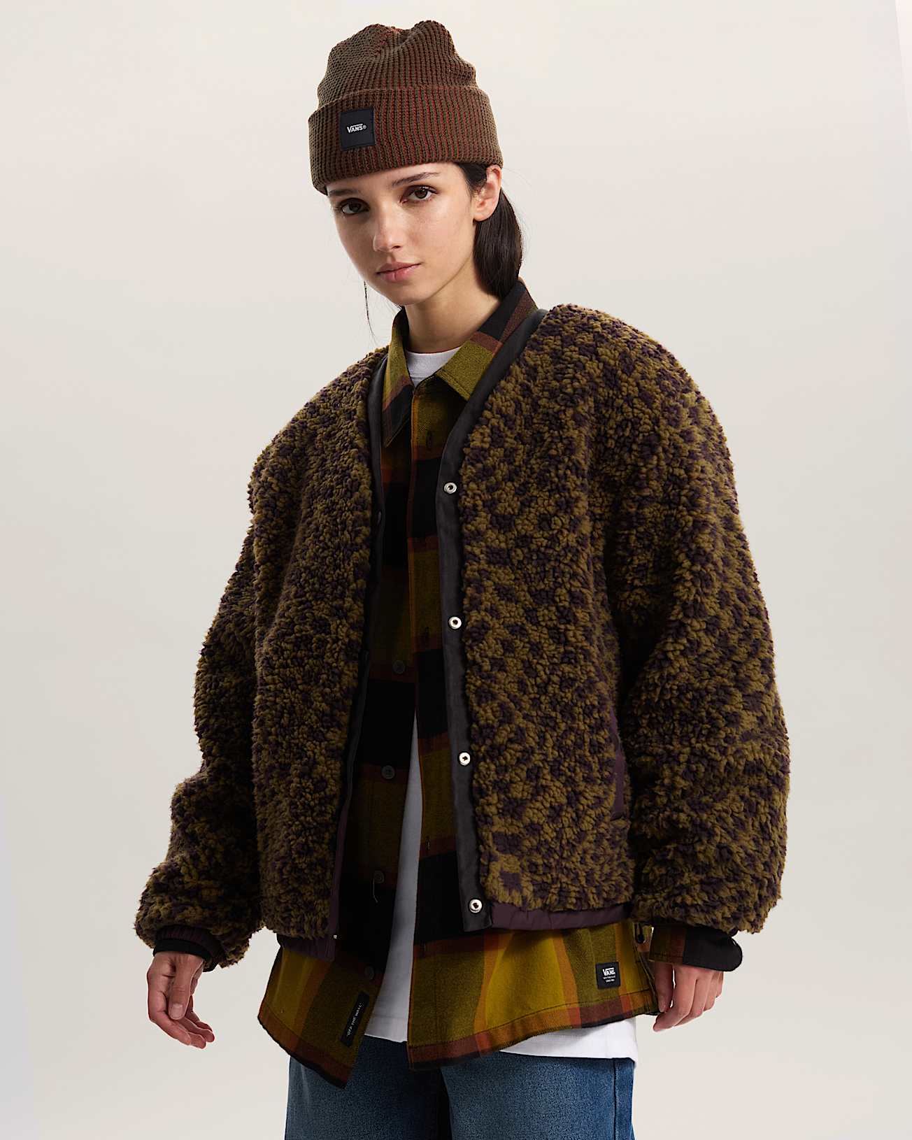 Suffolk Cheetah Check Pile Coat - 3