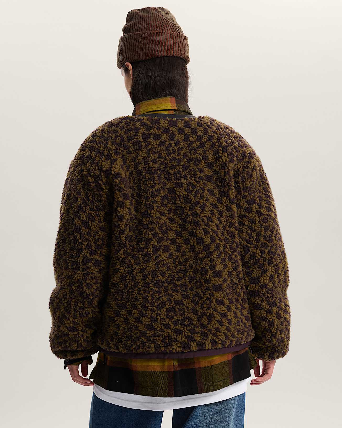 Suffolk Cheetah Check Pile Coat - 4