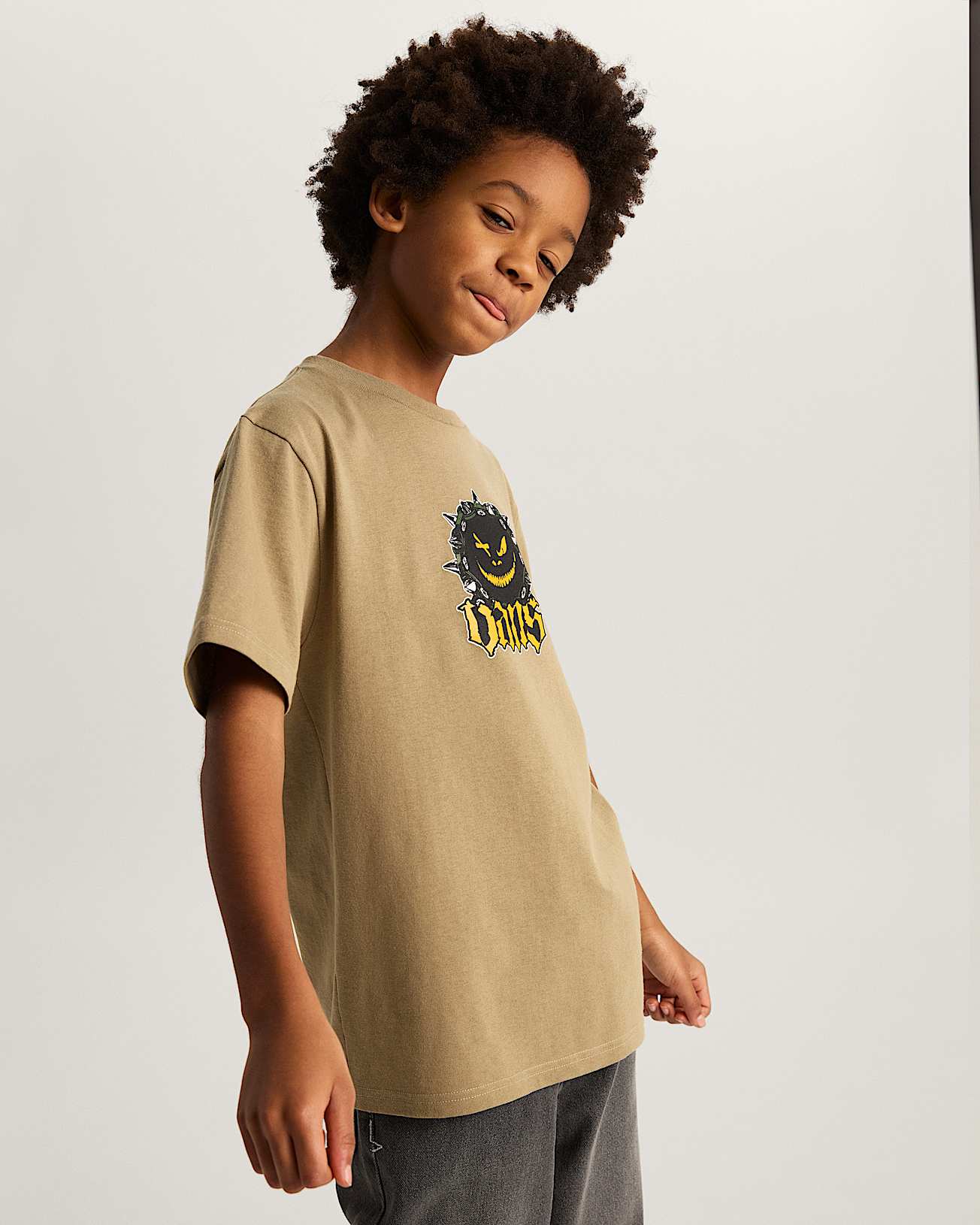 Kids Happy Spike TShirt 814 years VANS Brown ALT2