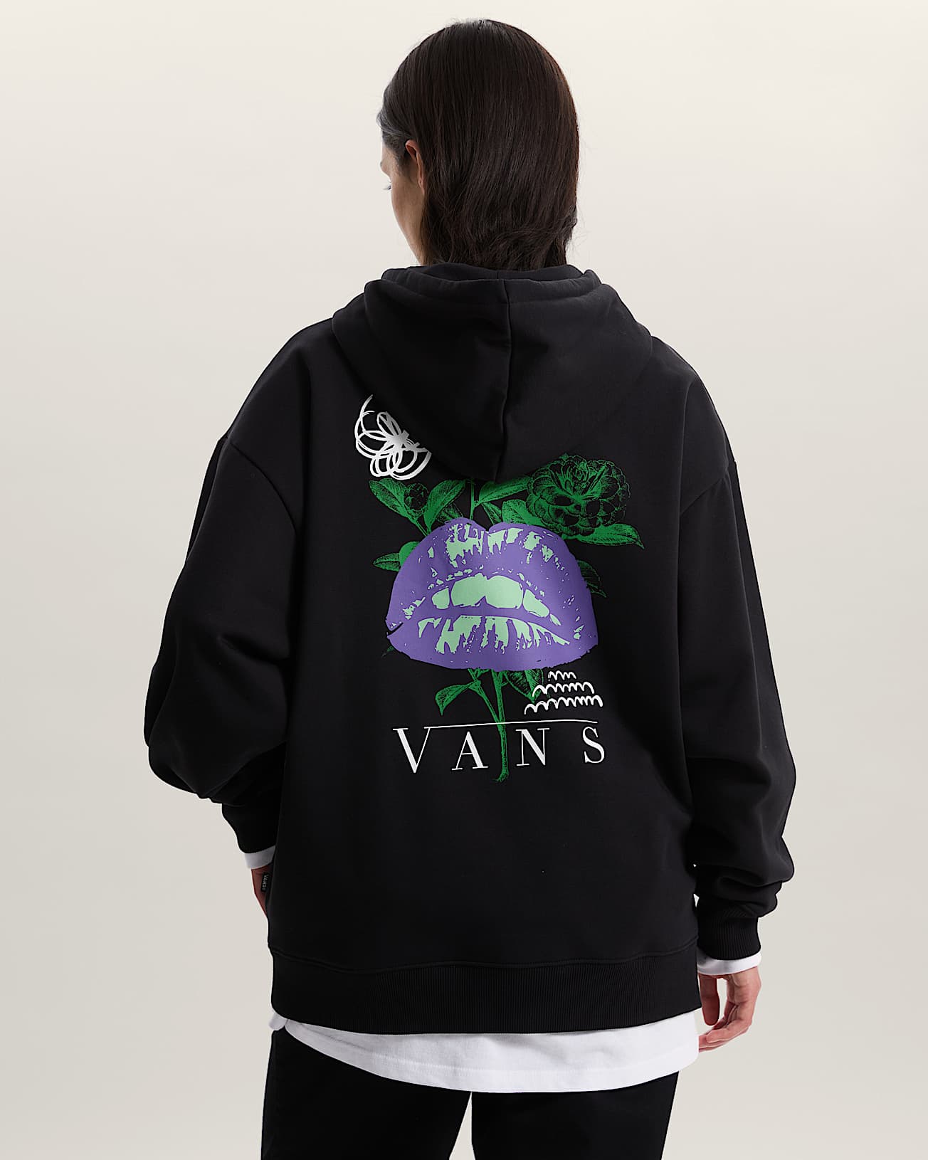 Talk Talk Oversized Hoodie VANS Schwarz ALT3