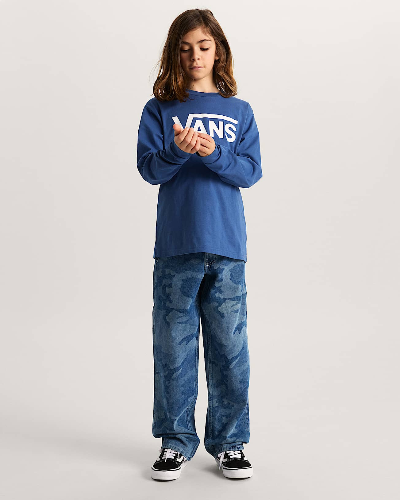 Kinder Vans LangarmTShirt 814 Jahre VANS Blau ALT4