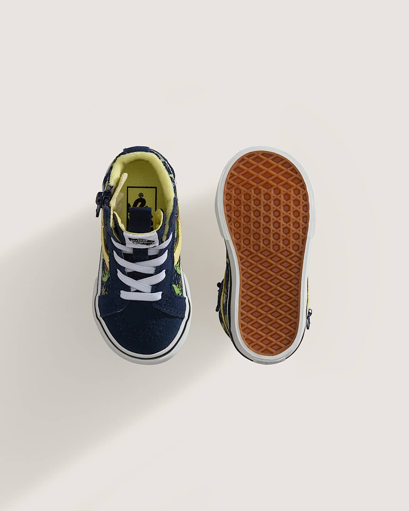 SK8Hi Reissue Side Zip Glow Croc NAVYYELLOW VANS Blue ALT2