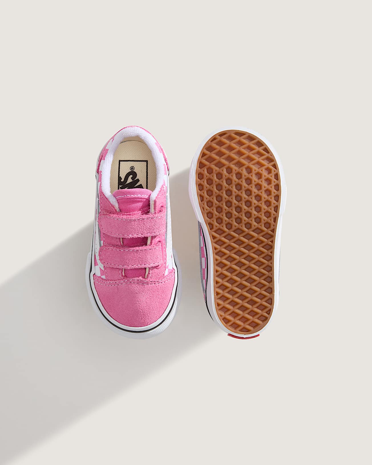 Zapatillas Old Skool V Checkerboard de bebs 14 aos VANS Rosa ALT2