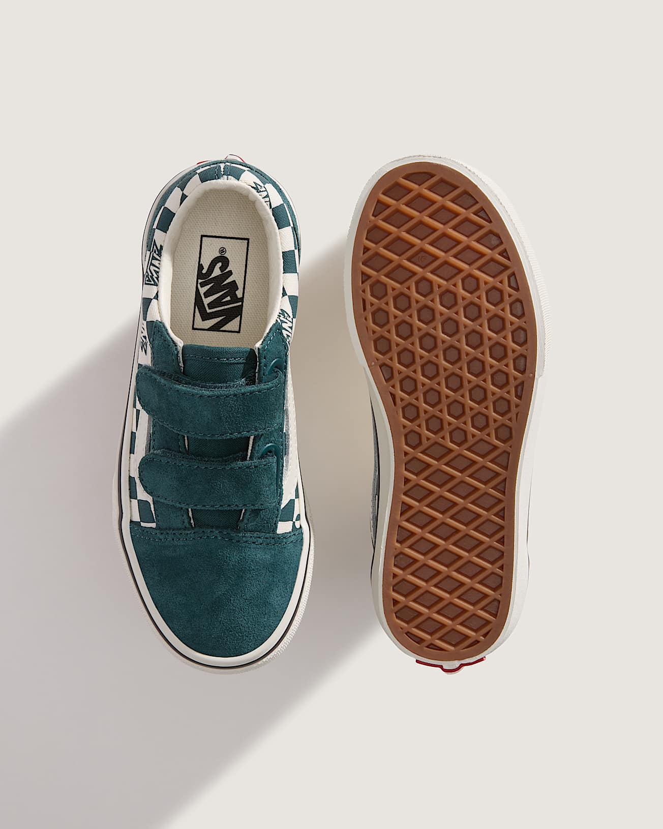 Old Skool V GEO CHECK Mystic Moss VANS Green ALT2