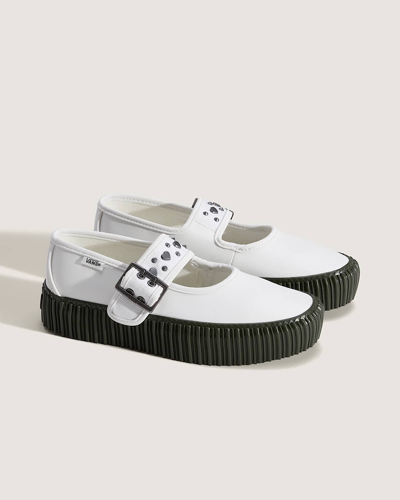Mary Jane Creeper Plateauschuhe VANS Wei ALT1