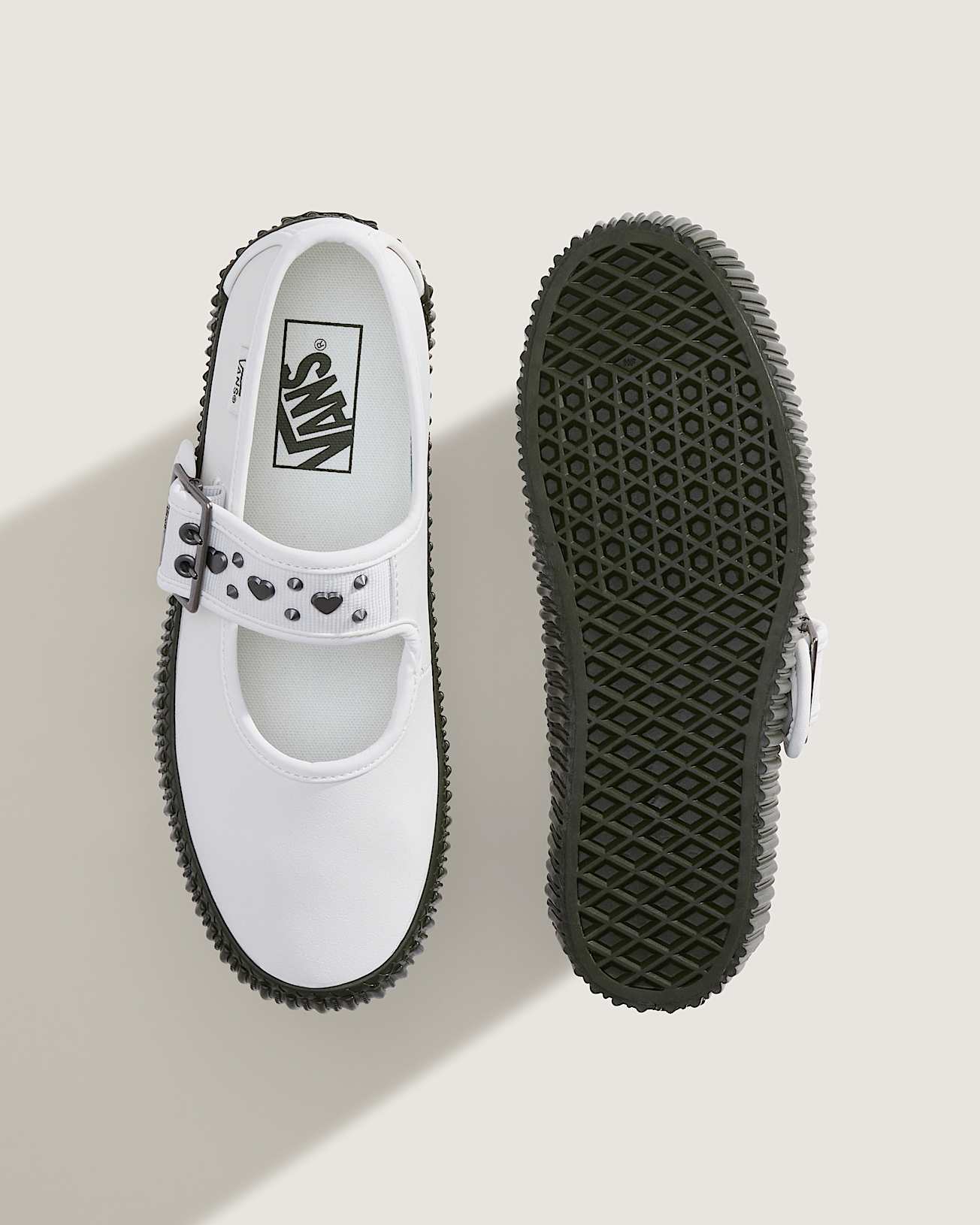 Mary Jane Creeper Plateauschuhe VANS Wei ALT2