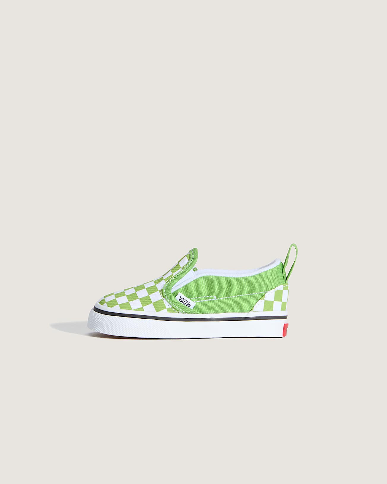Toddler Classic SlipOn V Checkerboard Shoes 14 Years VANS Green HERO