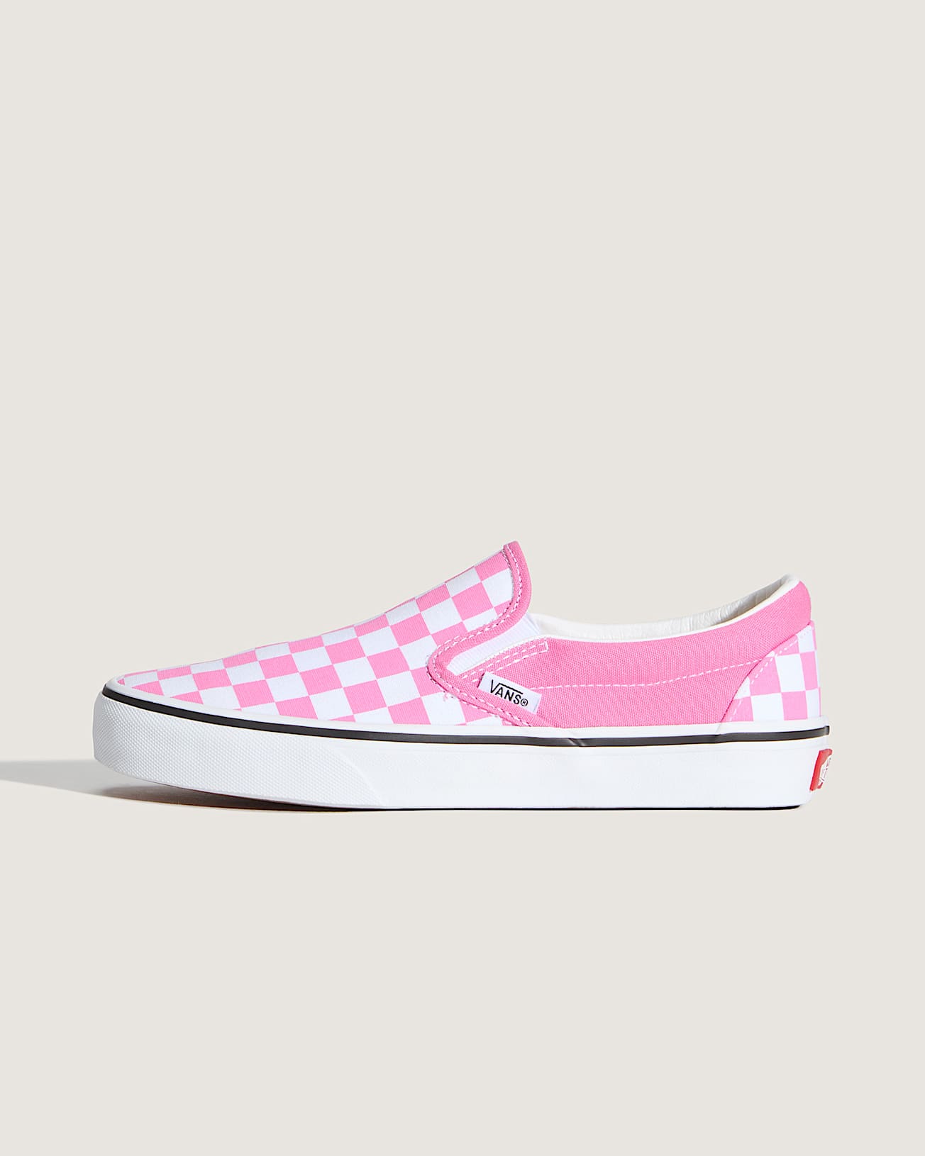 Chaussures Classic SlipOn Checkerboard VANS Rose HERO