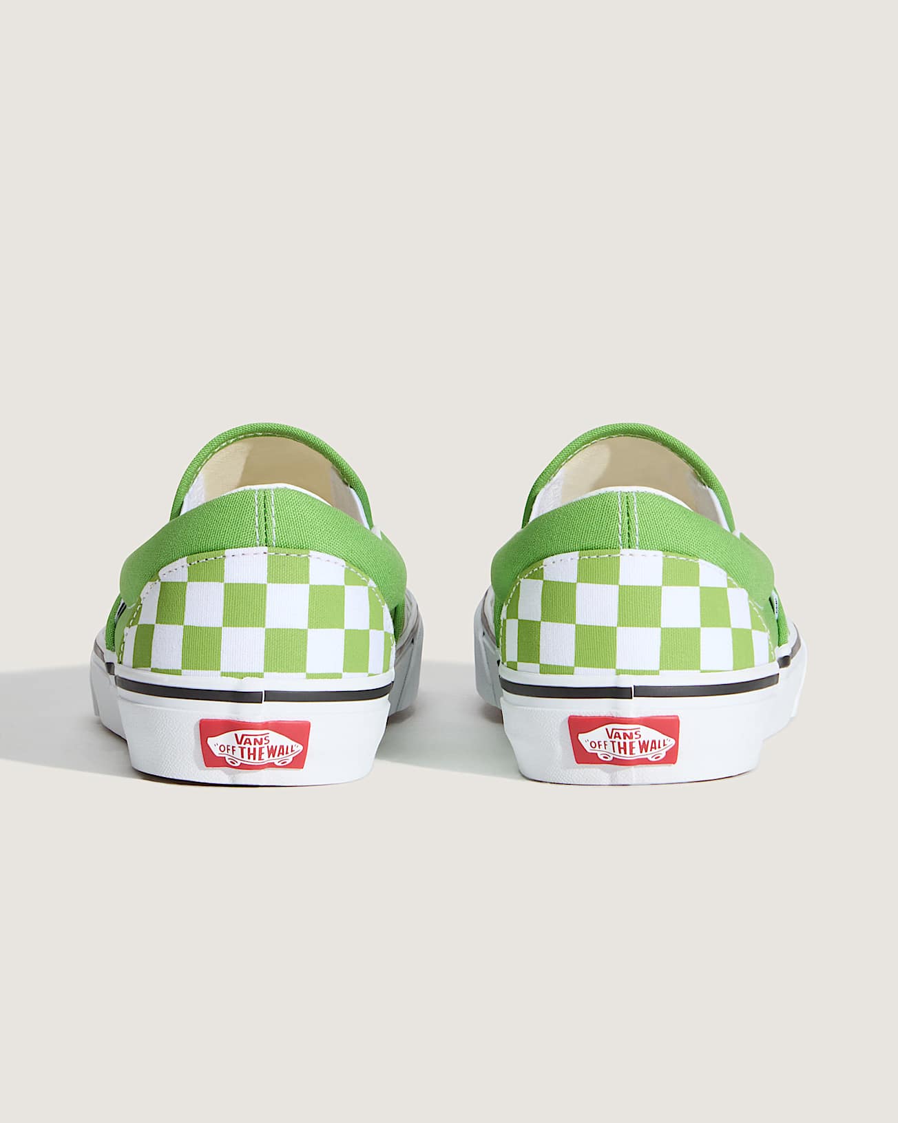 Chaussures Classic SlipOn Checkerboard VANS Vert ALT3