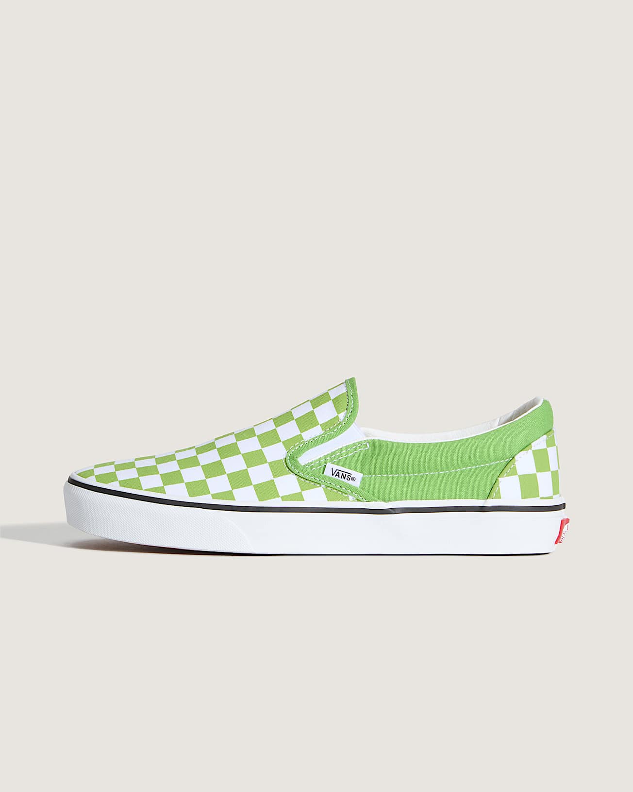 Chaussures Classic SlipOn Checkerboard VANS Vert HERO