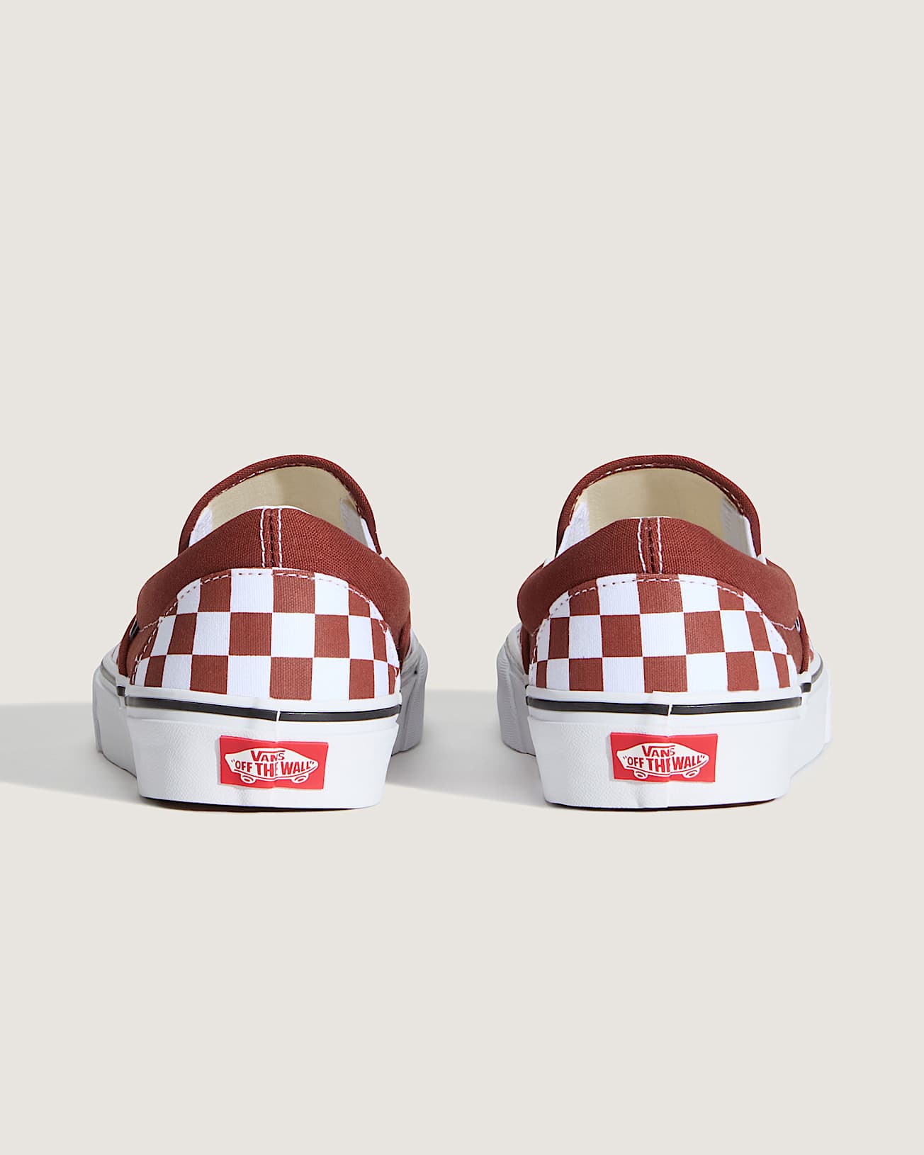 Classic SlipOn Checkerboard Schuhe VANS Braun ALT3