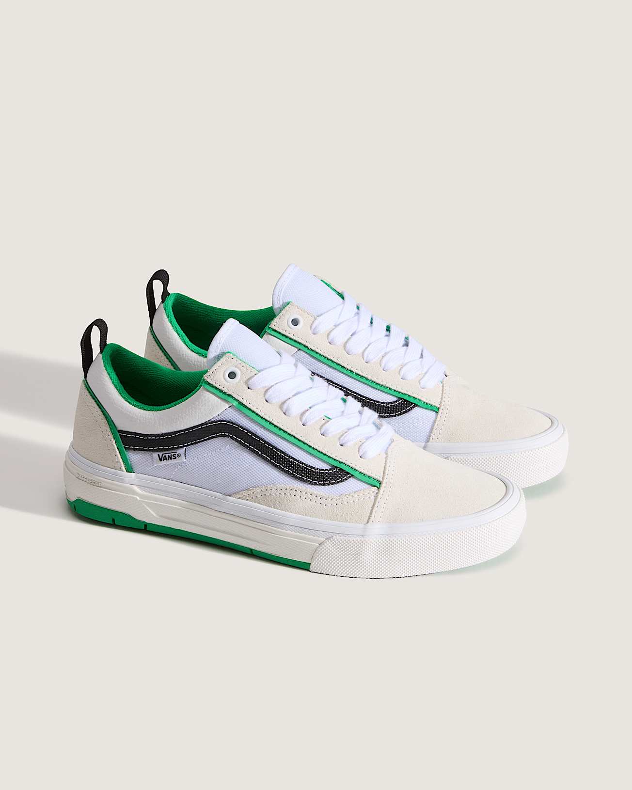 Chaussures Skate Old Skool Wafflecup VANS BlancVert ALT1