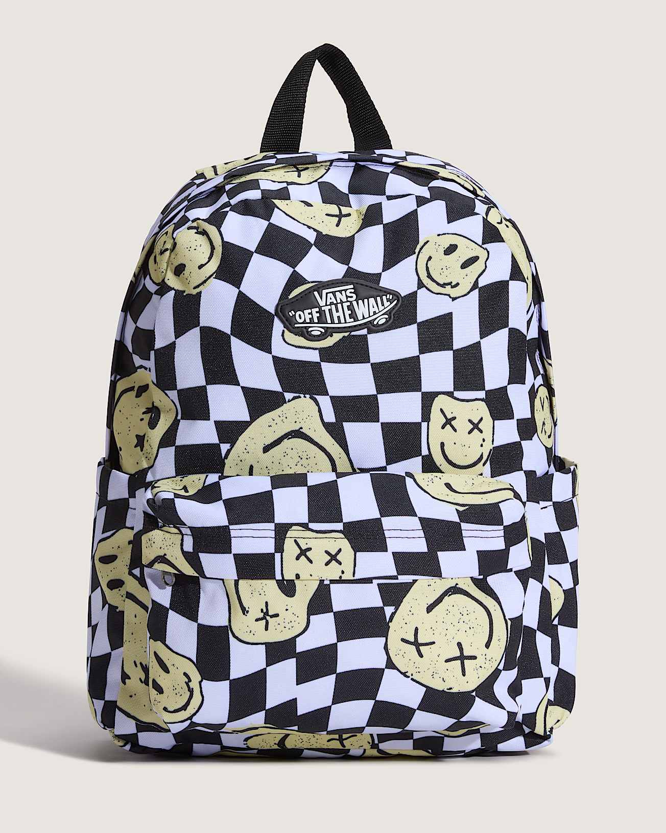 Old Skool Grom Backpack CHECKERBOARD WhiteBlack VANS Branco HERO