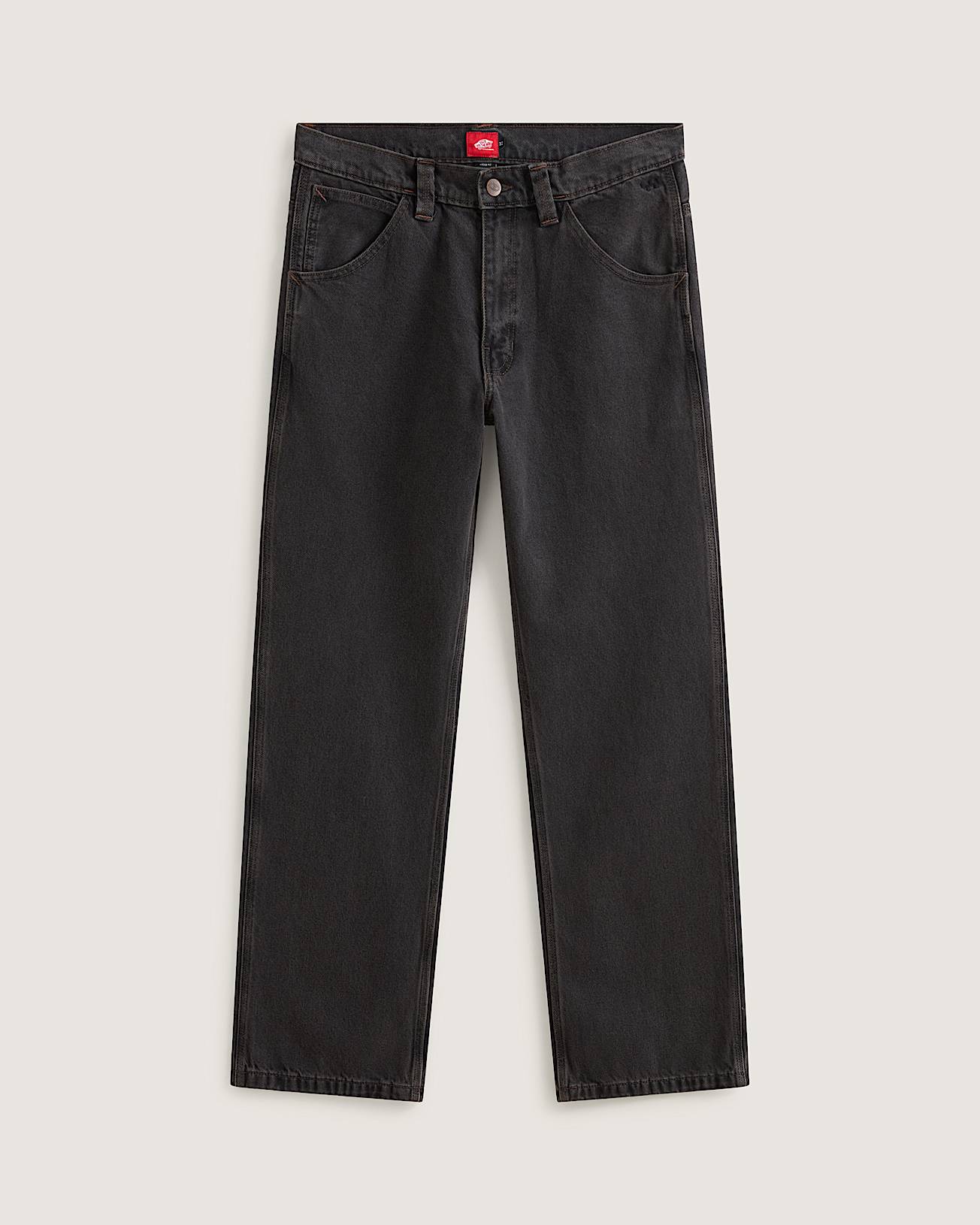 Pantalones de denim de estilo skater con corte holgado bootcut VANS Negro HERO