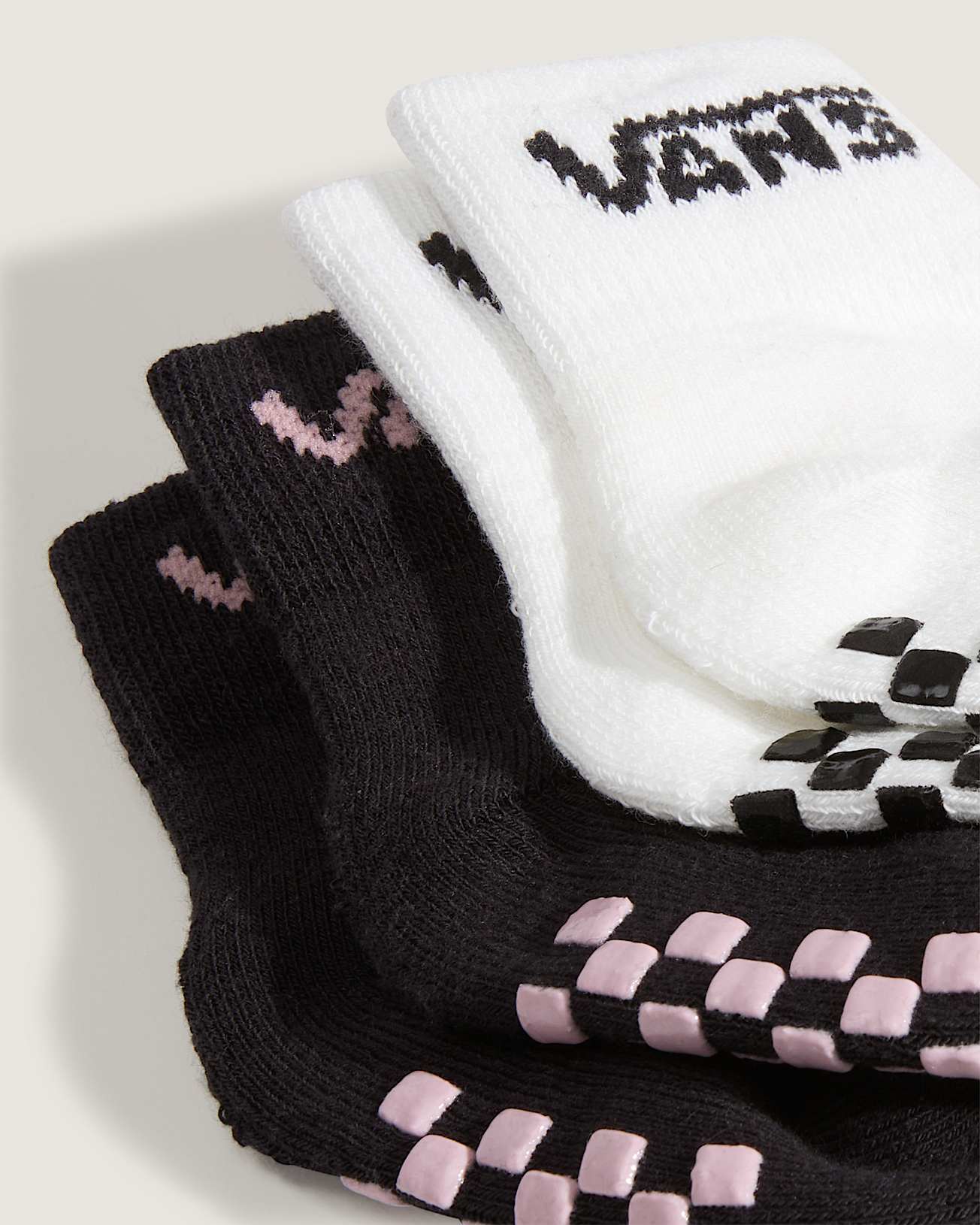 Chaussettes Classic Crew Checkerboard Bb VANS Rose ALT2