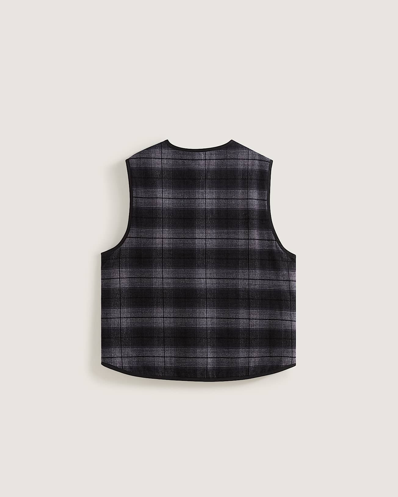 Plaid Homecoming Vest Asphalt VANS Gris ALT1