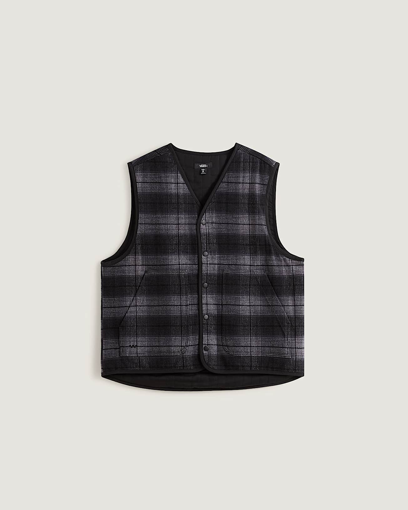 Plaid Homecoming Vest Asphalt VANS Gris HERO