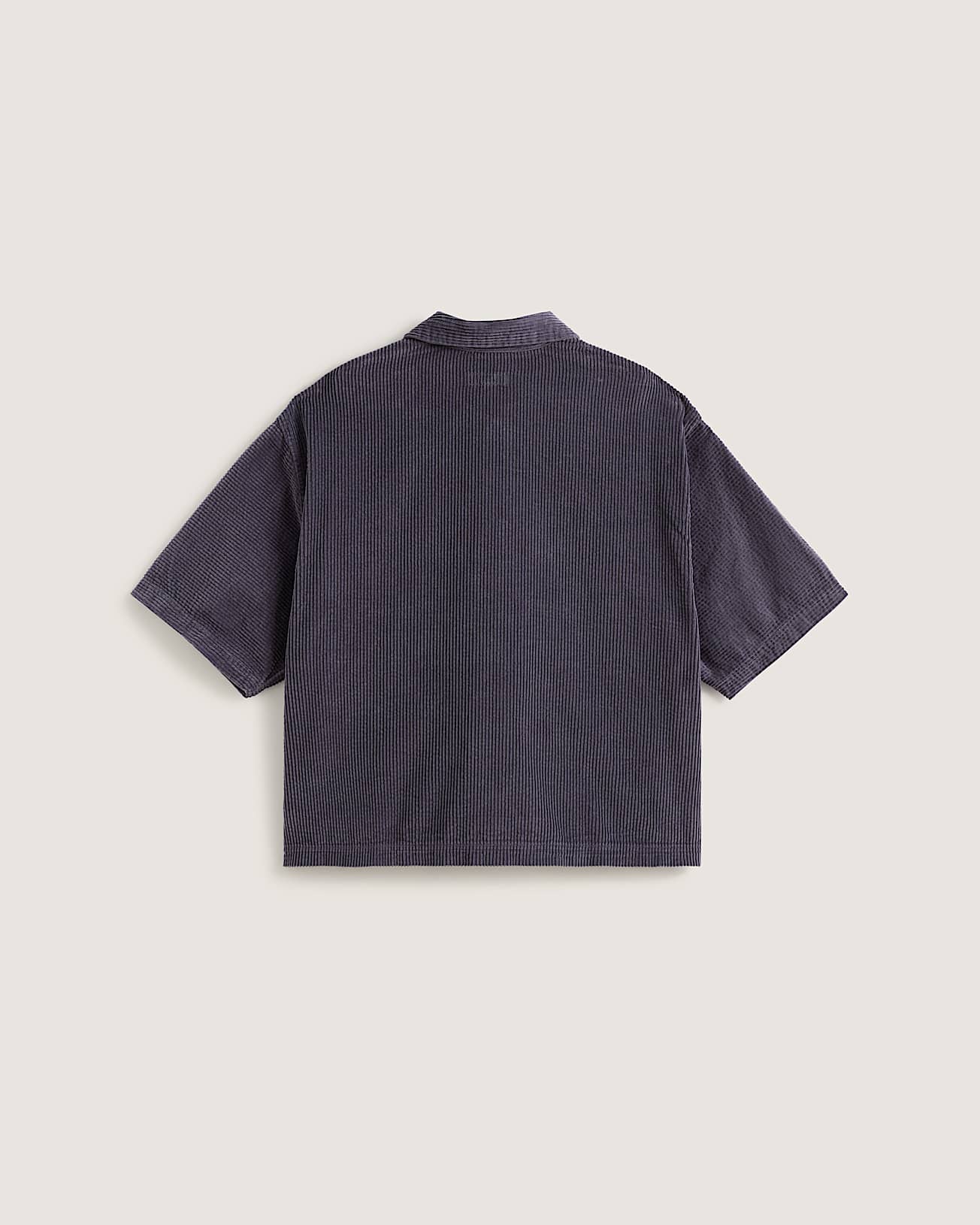 Premium Button Up Hemd aus Cord VANS Grau ALT1